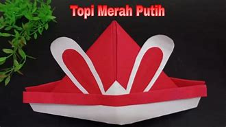 Topi Kreasi Merah Putih Anak Tk